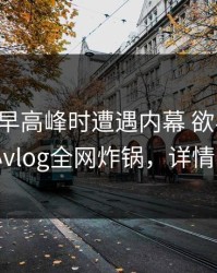 网红在早高峰时遭遇内幕 欲罢不能，糖心vlog全网炸锅，详情围观