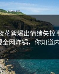 明星深夜花絮爆出情绪失控事件，蘑菇影视全网炸锅，你知道内幕吗？